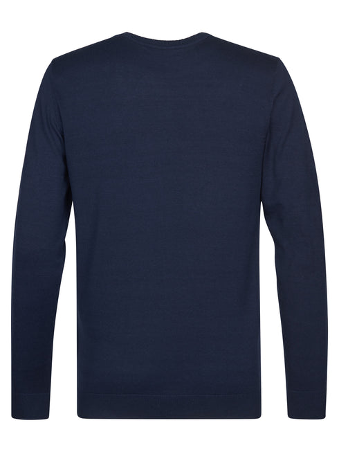 Petrol Men's Crew Neck Knitwear KWR201-5178 Navy Blue