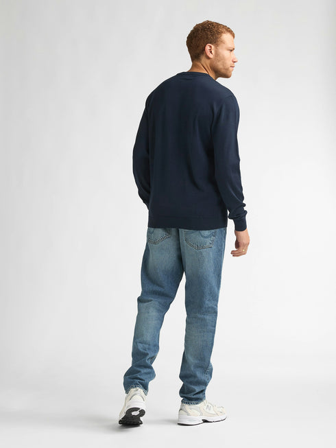 Petrol Men's Crew Neck Knitwear KWR201-5178 Navy Blue