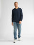 Petrol Men's Crew Neck Knitwear KWR201-5178 Navy Blue