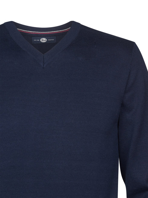 Petrol Men's Crew Neck Knitwear KWR201-5178 Navy Blue