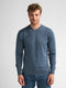 Petrol Men's V-Neck Knitwear KWV200-5202 Storm Blue