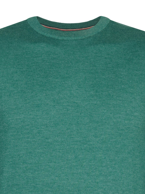 Petrol Men's Crew Neck Knitwear KWR201-6186 Teal Green