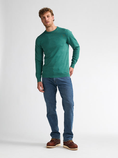 Petrol Men's Crew Neck Knitwear KWR201-6186 Teal Green