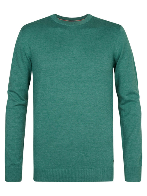 Petrol Men's Crew Neck Knitwear KWR201-6186 Teal Green