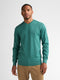 Petrol Men's V-Neck Knitwear KWV200-6186 Teal Green