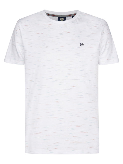 Petrol Industries Men's Bright White Short Sleeve Regular Fit T-Shirt M-2060-TSR657 0000