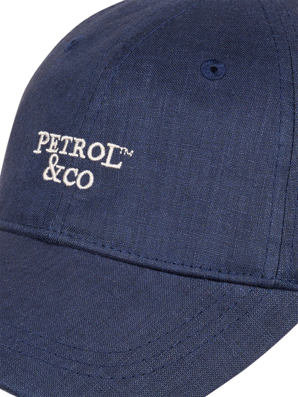 Petrol Industries Men's Navy Blue 100% Linen Baseball Cap M-1060-CAP824 5178