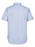Petrol Industries Men's Plain Short-Sleeve Linen-Cotton Shirt Sky SIS414 5196