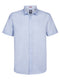 Petrol Industries Men's Plain Short-Sleeve Linen-Cotton Shirt Sky SIS414 5196