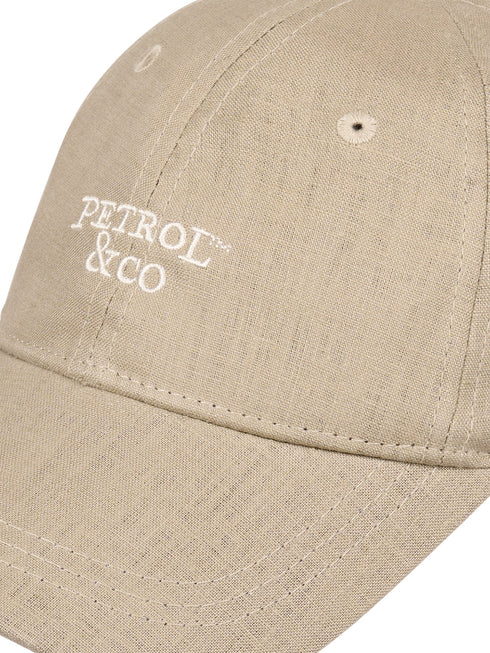 Petrol Industries Men's Light Tan 100% Linen Baseball Cap M-1060-CAP824 7130