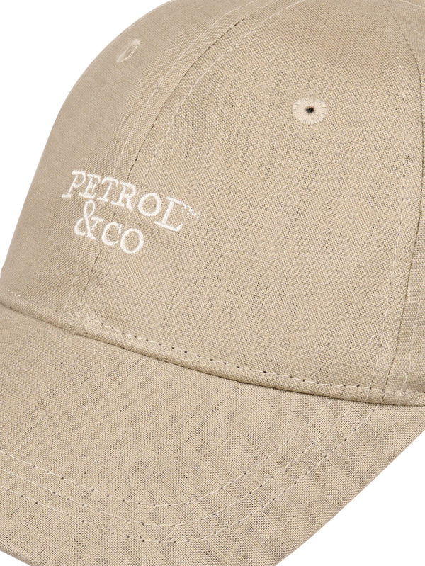 Petrol Industries Men's Light Tan 100% Linen Baseball Cap M-1060-CAP824 7130