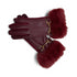 Brandwell Leather Look Gloves with Faux Fur Cuff – Gift Boxed Winter Gloves for Her 55M793