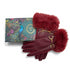 Brandwell Leather Look Gloves with Faux Fur Cuff – Gift Boxed Winter Gloves for Her 55M793