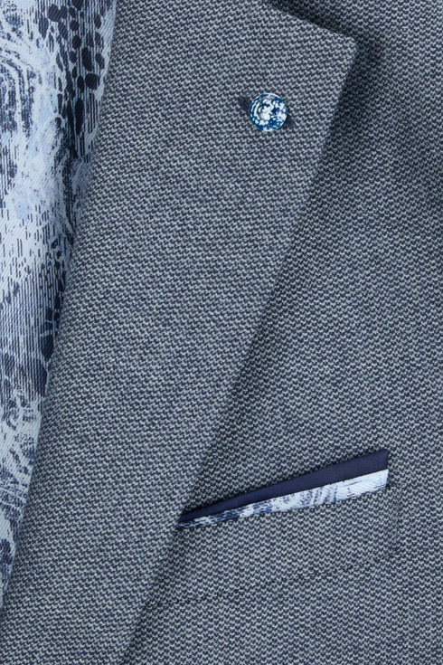 Benetti Pisa Navy Textured Blazer – Tailored Fit with Signature Detailing