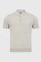 Benetti Menswear Porto Stone Premium Fine-Gauge Cotton Knit Polo Shirt