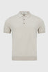 Benetti Menswear Porto Stone Premium Fine-Gauge Cotton Knit Polo Shirt
