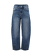 Hailys Ladies Mi44rell Elasticated Waist Barrel Jeans - Medium Blue QI-2601027
