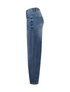 Hailys Ladies Mi44rell Elasticated Waist Barrel Jeans - Medium Blue QI-2601027