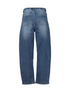 Hailys Ladies Mi44rell Elasticated Waist Barrel Jeans - Medium Blue QI-2601027