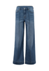 Hailys Womens Bi44llie High Waist Wide Leg Denim Jeans QI-2603090 - Mid Blue