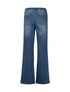 Hailys Ladies Li44llie Elasticated High Waist Wide Leg Jeans - Med Blue QI-2603091