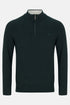 Benetti Quinn Navy Quarter-Zip Knit Sweater