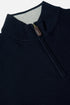 Benetti Quinn Navy Quarter-Zip Knit Sweater