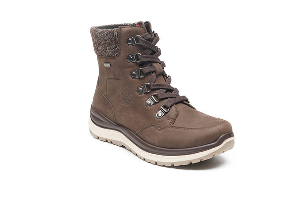 G Comfort Leather Rolling Fitness Boot R-5584BS - Brown Nubuck