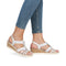 Remonte Women's Silver Slip-On Elasticated Sandals – R6264-92