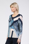 Jessica Graaf Abstract Print Knit Top with Diamanté Detail - 30767-020