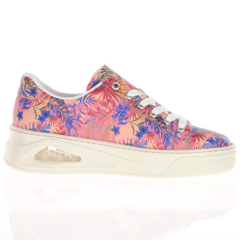 Rieker Side Zip Shoes Floral Multi Trainer N6401-90