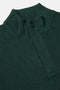 Benetti Ross Forest Green Quarter-Zip Knit Jumper with Top Button