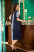 Peruzzi S25155 Stripe Panel Dress