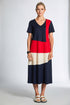 Peruzzi Colour Block Long Dress S25157