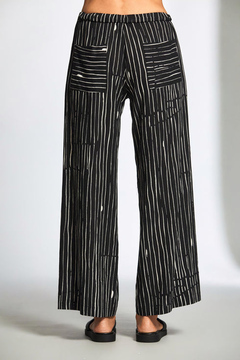 Peruzzi Broken Stripe Crop Trousers S25506