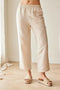 Peruzzi Elasticated Waist Linen Blend Trousers – Sand – S26121
