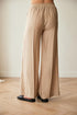 Peruzzi Lustre Linen Wide Leg Trousers in Sand - S26138