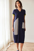 Peruzzi Stripe Longline Dress with Pocket Detail S26143