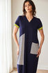 Peruzzi Stripe Longline Dress with Pocket Detail S26143