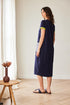 Peruzzi Stripe Longline Dress with Pocket Detail S26143