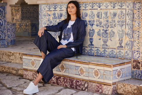 Peruzzi Luxe Jean Jacket Dark Denim S26151