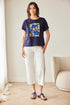 Peruzzi Sequin Detail Cotton T-Shirt – S26410/64