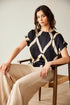 Peruzzi Line Pattern Graphic Top S26500