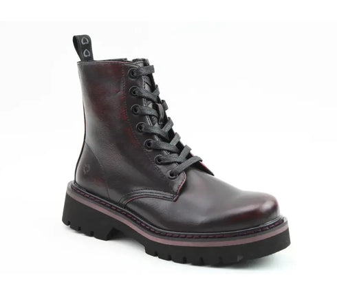 Heavenly Feet Savannah Litesoles Vegan Biker Boot SAVANNAH - Black/Burgundy