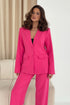 Girl In Mind Stevie Classic Fitted Blazer Fuchsia S18887