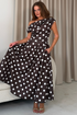 Girl in Mind Womens Betty Asymmetric Neck Midi Dress SI8987-E - Brown