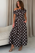 Girl in Mind Womens Betty Asymmetric Neck Midi Dress SI8987-E - Brown