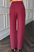 Girl In Mind Jo Pleat Detail Tailored Trouser - Berry SI8990-B