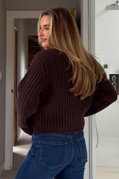 Girl In Mind Kelbie Chunky Knit Cardigan - SI9057