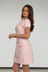 Girl in Mind Women's Babett Short Sleeve Mini Dress Pink SI9244-A